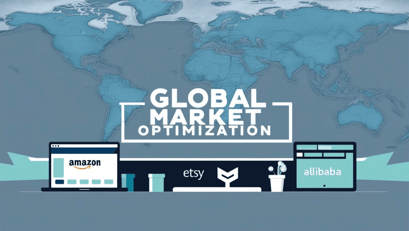 Global Pazar Yerlerinde Ürün Optimizasyonu İçin Püf Noktalar 1 Küresel pazar yerlerinde ürün optimizasyonu için dijital cihazlar ve pazar haritası.