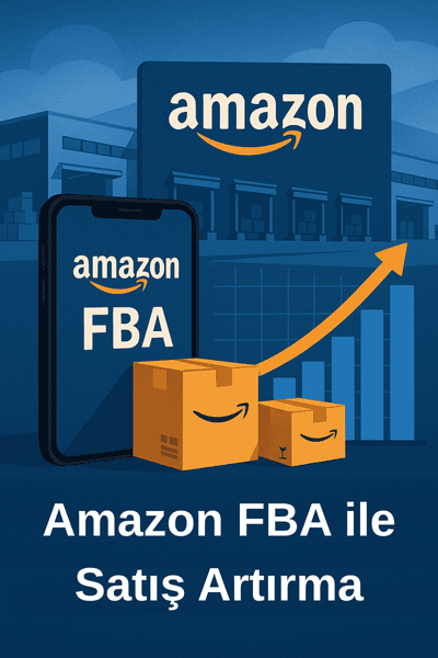 Amazon FBA ile Satışlarınızı Nasıl Artırırsınız? OBY Global’in Çözümleri 1 Amazon FBA’yı temsil eden lojistik depolar ve satış grafikleri.